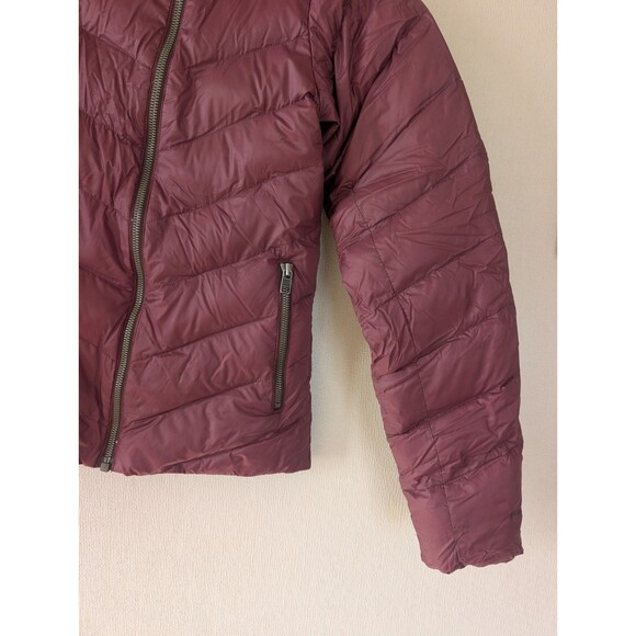 Patagonia Puffer Jacket Women's Small Burgundy Full Zip Insulated Down Coat - Picture 6 of 16